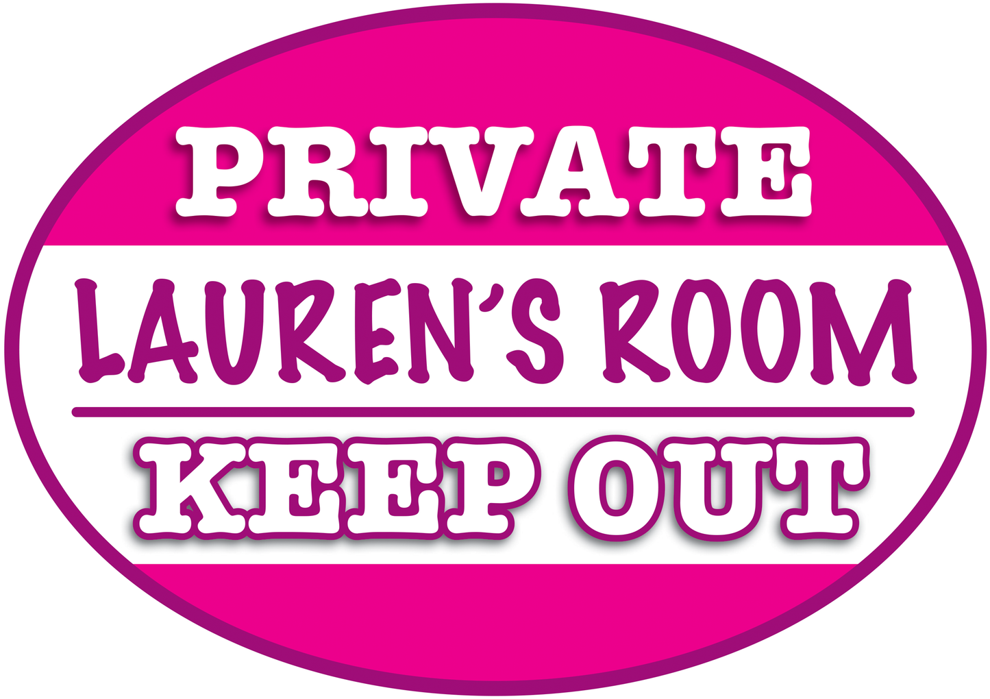 Kids Bedroom Door Plaque